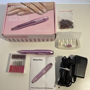 Morpilot Electric Manicure Nail Drill Multi-Function Grinder 11 Drills DR-203